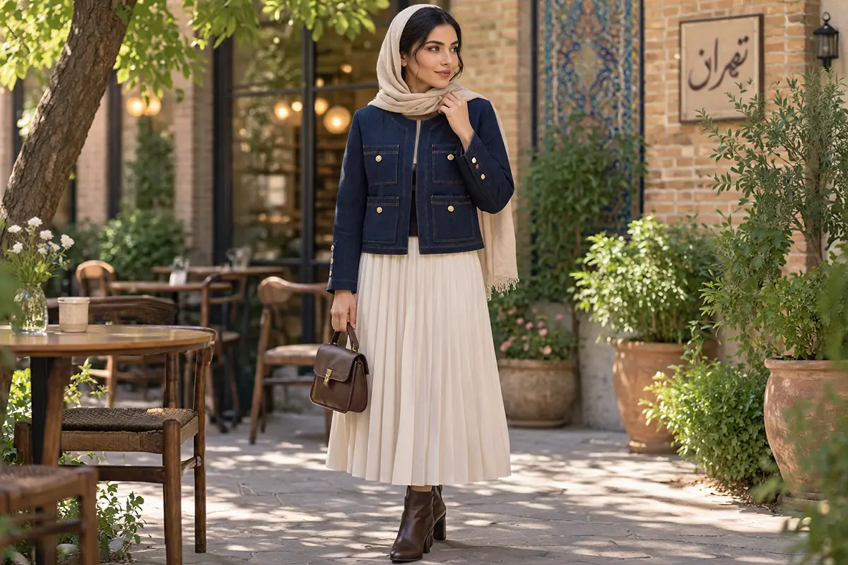 کت تک زنانه با دامن چطور ست کنیم؟